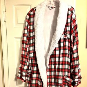Cozy Disney plaid robe